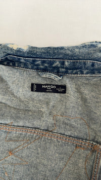 Gilet en jean Mango - Xxs - Bleu