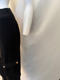 Pantalon noir femme style cargo