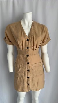 Robe Zara - Xs - Camel -