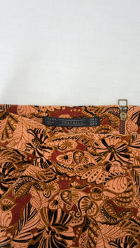 Jupe courte Zara Trafaluc velours - Xs - Orange -