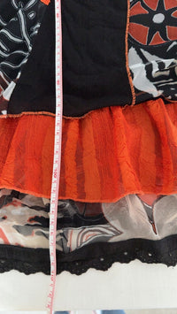 Robe Pause Café - M - Noir et Orange -