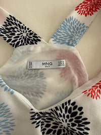 Robe Casual Mng Suit - S - Blanc Et Orange -