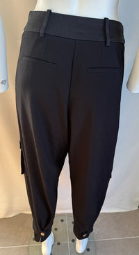 Pantalon noir femme style cargo