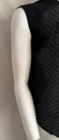 Blouse Mango - M - Noir - Plumetis