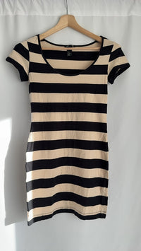 Robe courte H&m - S - Noir et beige