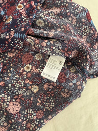 Blouse Gémo - S - Marine Et Rose Fleurie