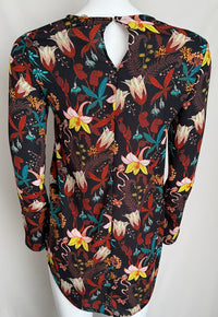 Tunique H&m - 34 - Noir - Imprimé Fleuri