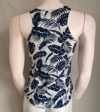 Debardeur Mindelo Bay - L - Blanc Et Bleu Tropical -