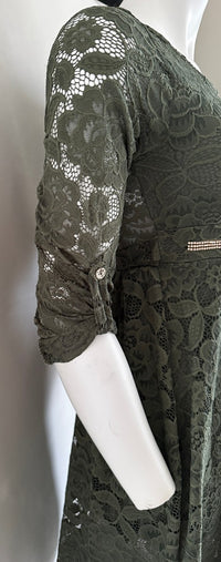 Robe Casual Made In Italy - S - Vert Foncé -