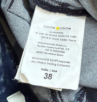 Jean Skinny Cache Cache - 38 - Bleu - Effet Délavé