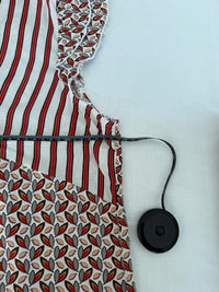 Blouse Christine Laure - 44 - Rouge et Crème -