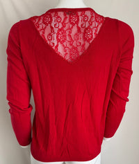Pull Pimkie - M - Rouge - Détails Dentelle Dos