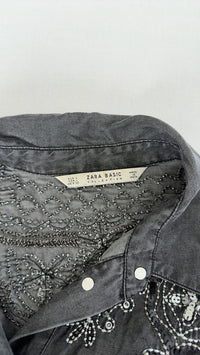 Chemise Zara - L - Gris -