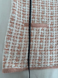 Gilet épais Esprit - M - Rose - maille texturée style tweed