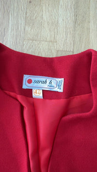 Ensemble tailleur femme sarah b. - Fr 42 - rouge - Laine