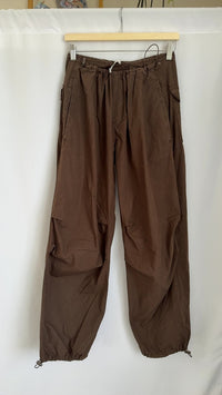 Pantalon parachute Pull&bear - M - Marron -