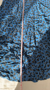 Robe courte Zara léopard - Xs - Bleu