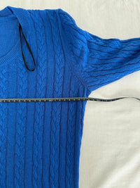 Pull H&m - M - bleu - maille torsadée