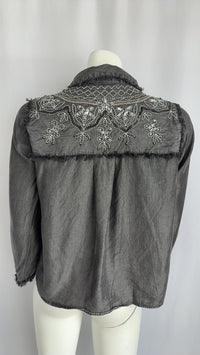 Chemise Zara - L - Gris -