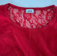 Pull Pimkie - M - Rouge - Détails Dentelle Dos
