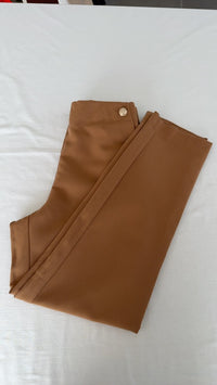 Pantalon Kiabi - 36 - Marron - boutons dorés taille haute