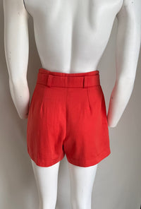 Short Taille Haute Sans Marque - S - Orange -