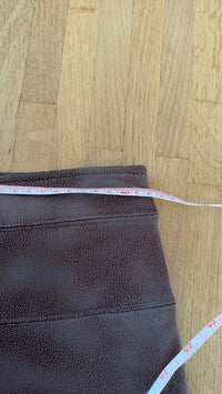 Jupe patineuse Armand Thiery 42 marron imitation cuir