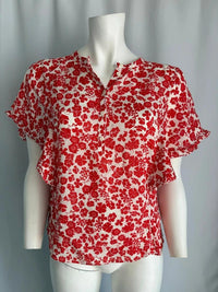 Blouse C&a - 38- Rouge - motif floral
