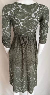 Robe Casual Made In Italy - S - Vert Foncé -