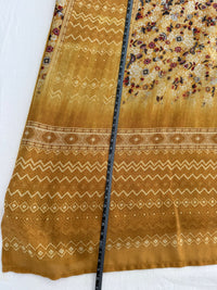 Blouse Camaïeu - L - Moutarde - Motif Floral et Glands