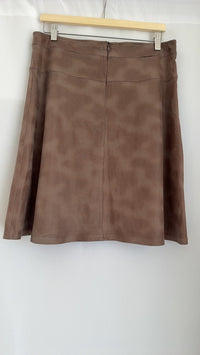 Jupe patineuse Armand Thiery 42 marron imitation cuir