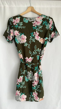 Robe courte Promod - 38 - Kaki floral