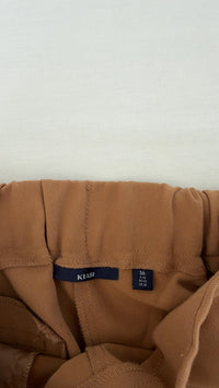 Pantalon Kiabi - 36 - Marron - boutons dorés taille haute