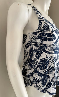 Debardeur Mindelo Bay - L - Blanc Et Bleu Tropical -