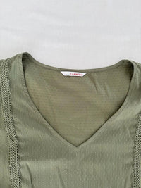 Blouse peplum Camaïeu - M - Vert -