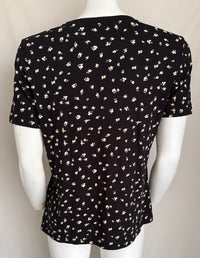 T-shirt C&a - M - Noir - À Fleurs