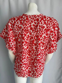 Blouse C&a - 38- Rouge - motif floral
