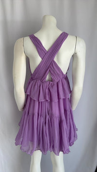 Robe mini à volants Asos Design - 34 - Violet -