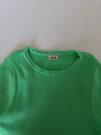 Crop top Pimkie - Xs - Vert - maille côtelée