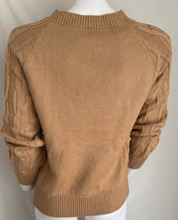 Pull D'hiver Shein - M - Beige Et Marron - Boutons Dores