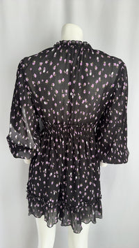 Robe Zara - M - Noir - Fleurie