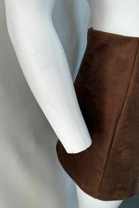 Mini-jupe Mng - S - Marron -