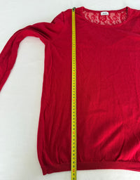 Pull Pimkie - M - Rouge - Détails Dentelle Dos
