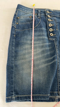 Mini-jupe en jean Please - S - Bleu -