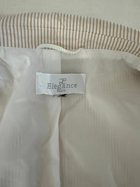 Blazer Elegance Paris - 44 - Beige - Rayures