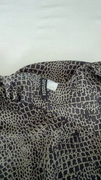 Veste légère H&m - 38 - Noir/grise - Motif reptile