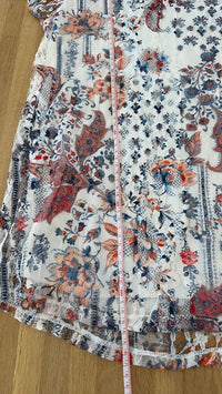 Blouse femme Armand Thiery 40 blanc imprimé fleuri