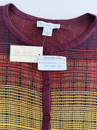 Gilet Christopher & Banks - Xl - Bordeaux Multicolore
