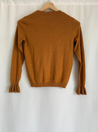 Pull Camaïeu - S - Marron - Life is beautiful brodé
