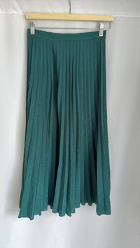 Jupe midi plissée Mango - Xs - Vert foncé